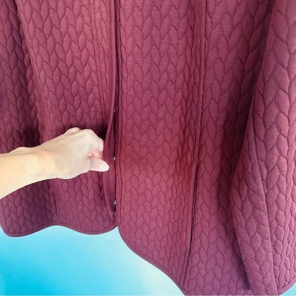 Isaac Mizrahi Live Knit Jacket Stunner w/ Snaps, Size 1X - Picture 6 of 14